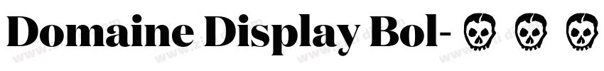 Domaine Display Bol字体转换